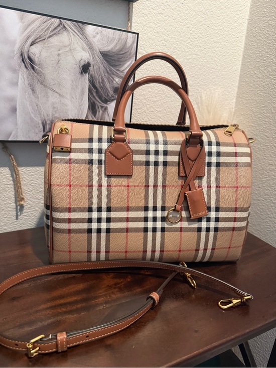 Burberry Handbags - Burberry Medium Check Bowling Bag